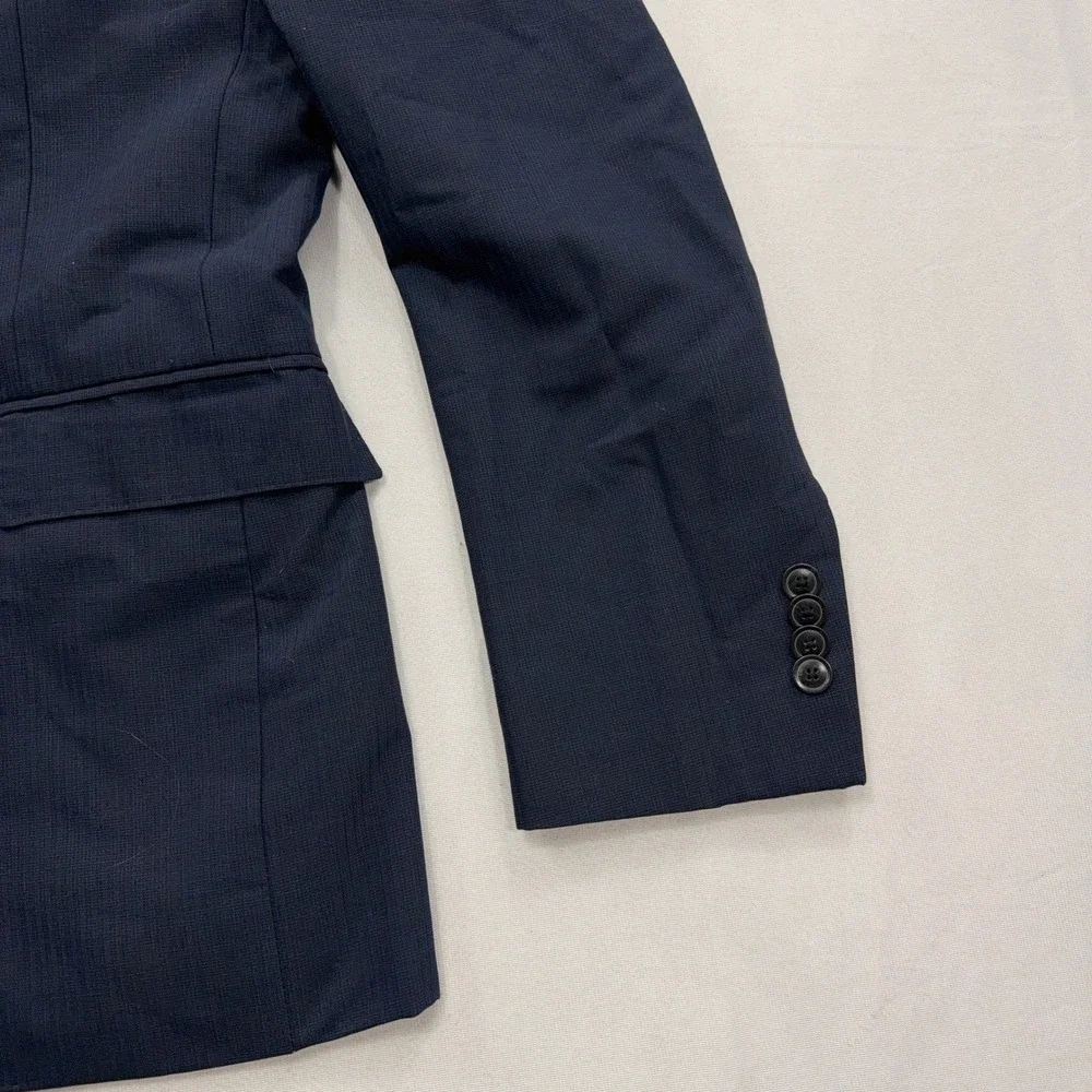 Joseph Abboud Suit Slim Fit Wool Blend 2-Button Navy Blue Mens 38R 32W